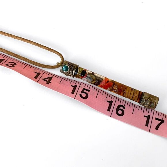 Vintage Glass Vial Pendant Necklace - Picture 5 of 5